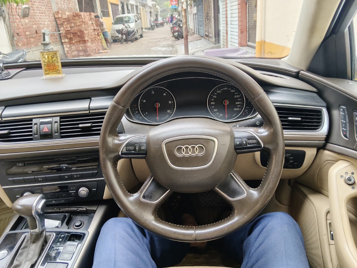 Driver operating customer car in Lucknow